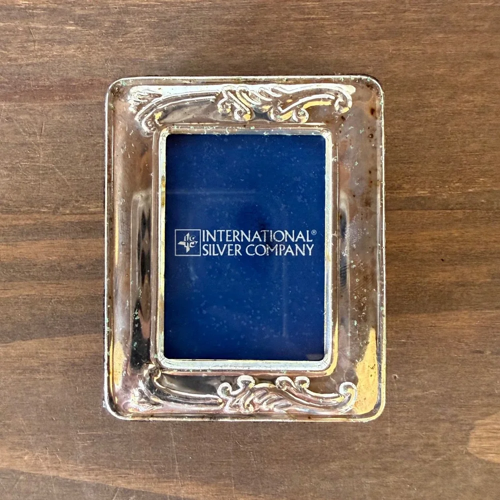 3pc Vintage International Silver Company Silverplated Picture Frames NIB NOS